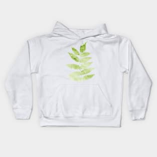 Watercolor Leaf Kids Hoodie